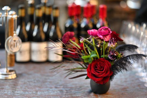 Wine and flowers, what is better!