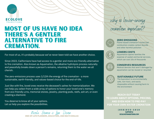 Eco-friendly Water Cremation Flyer Page 2