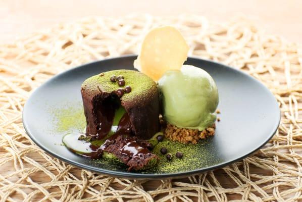 Chocolate Green Tea Lava Cake.