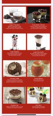 Desserts $6.95