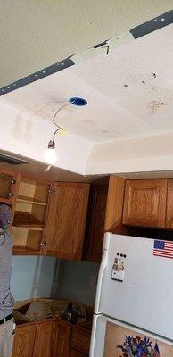 Kitchen Remodeling. We were hired to do the Electrical work.