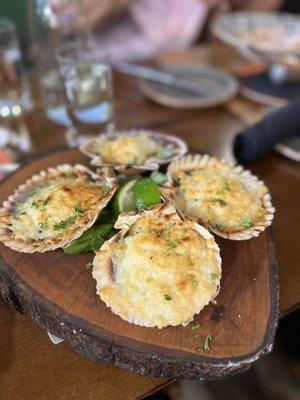 Scallops with Parmesan