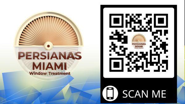 Código QR del Web site Persianas Miami.