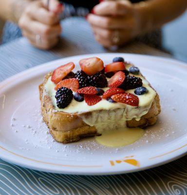 How to make French Toast better? Add fruit!