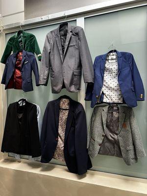 Jackets readily available for men and boys.