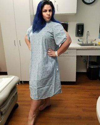 I'm totally rocking the gown.