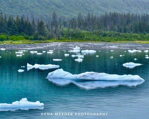 Kayaking through Glacier Ice, Alaska