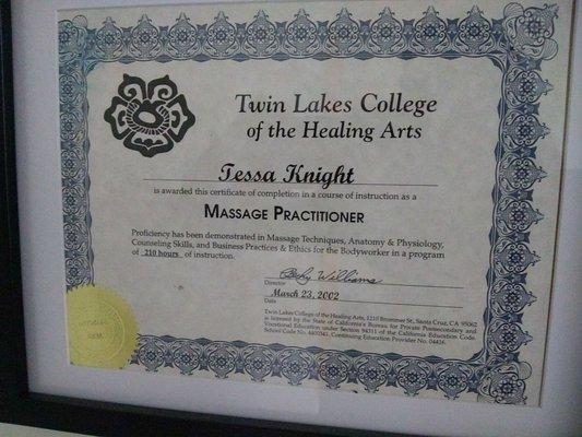 Practitioner certificate 2002