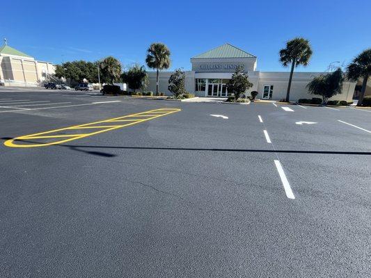 East Coast Christian Center Sealcoat and restriping.