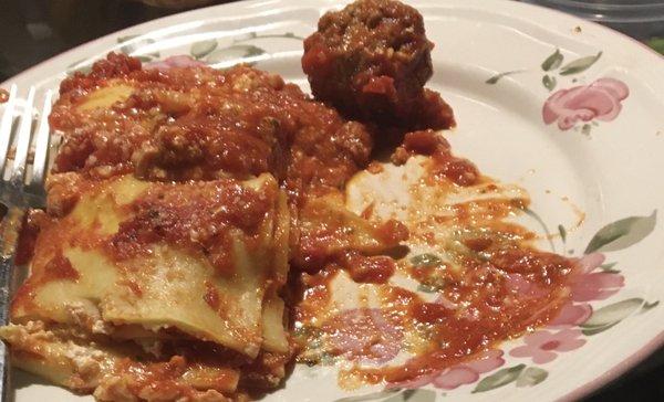 Lasagna & Meatball