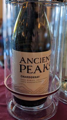 Ancient Peaks wine tasting - Chardonnay