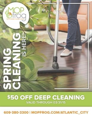 Get $50 Off on Deep Cleaning.