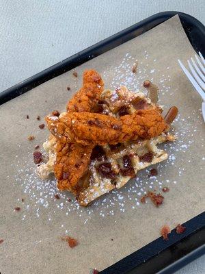 Nashville chicken and waffle