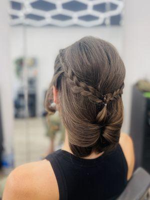 Updo with braids