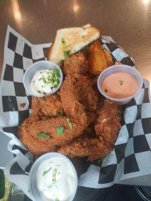 Southern fried wings