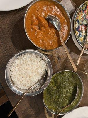 Saag Paneer & Butter Chicken