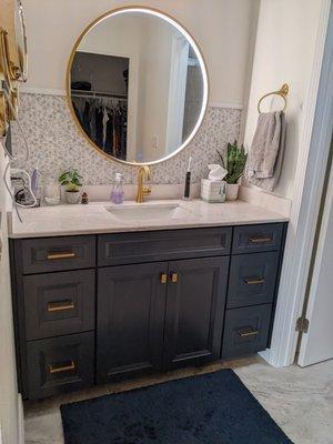 New vanity area