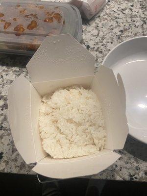 "Large white rice"