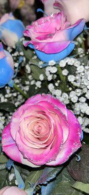 Glittered Roses