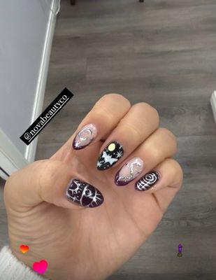 Halloween witchy nails!!