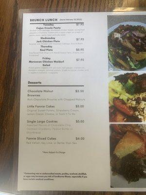 Brunch Menu