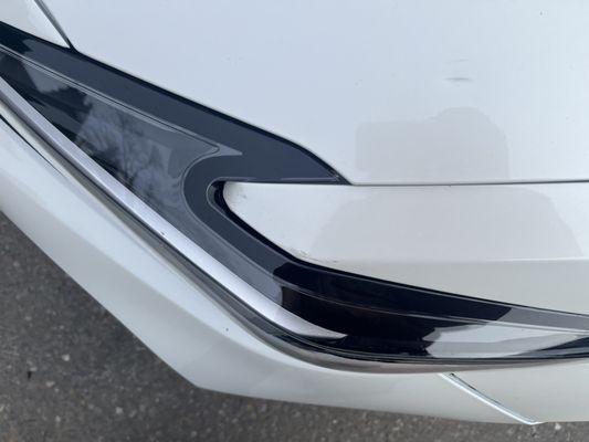 Damage from original accident that was not fixed appropriately