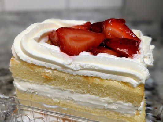 Strawberry Shortcake Slice. $4.50.