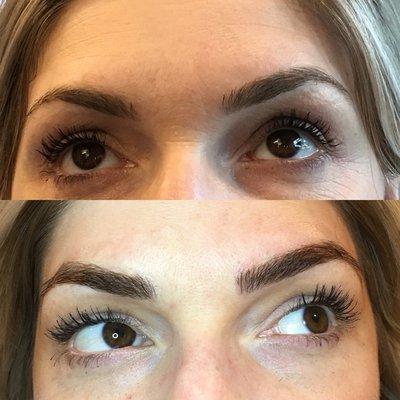 Microblading before and after