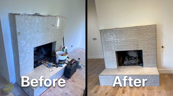 Fireplace remodel....