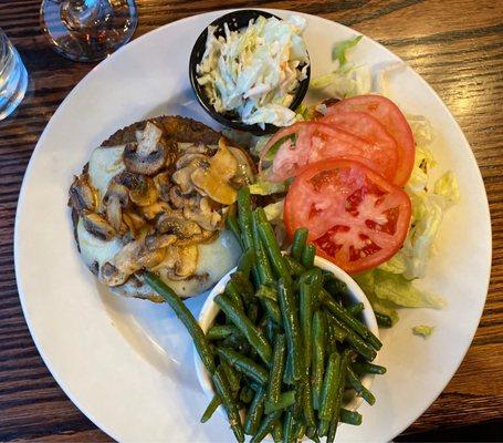 Mushroom Swiss Veggie Burger