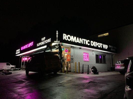 Check out our new remodeling and store front at Romantic Depot Elmsford sex shop and lingerie store in Westchester County, NY