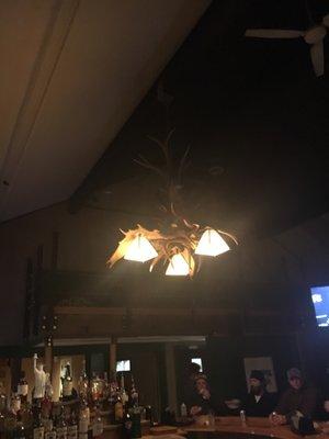 Handcrafted elk antler chandelier