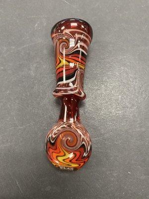 Sweet little Fiery one hitter.
 
 
 #purevirtueglass #bongtruck