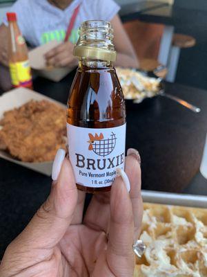 Maple Syrup that comes with chicken and waffles. Isn't it so cute!!