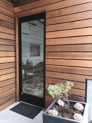 Storefront entrance