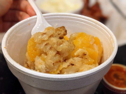 Large Peach Cobbler. $6.45.