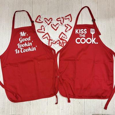 Aprons make a great gift for Valentine's Day