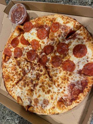 14" Pepperoni and Cheese