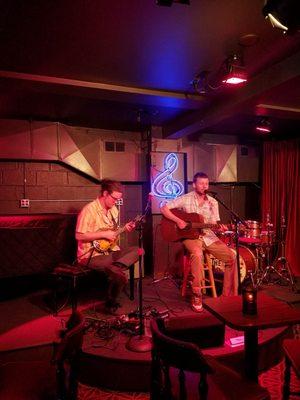 Jesse Voelker and Ernest Brusubardis IV playing some tunes