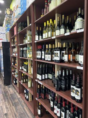 Wine selection.