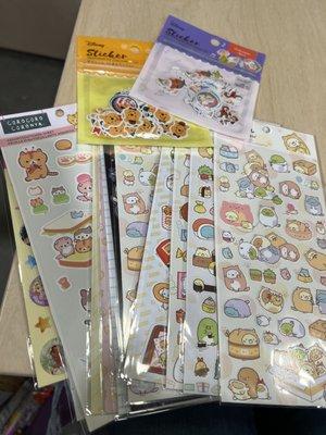 Large selection of stickers