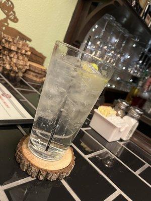 Gin and Tonic always mixed to perfection here with a nice heavier than average pour.