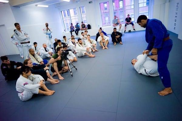 Marcelo breaking down the details of the x-guard.