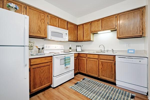 Tara features an upgraded kitchen complete with wood flooring and all appliances