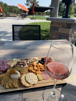 Charcuterie and local dry Rose!