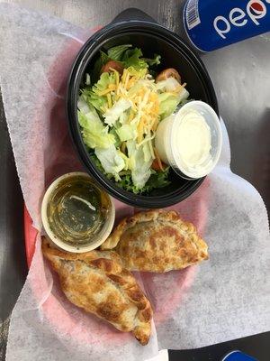 Beef Empanadas with Side Salad