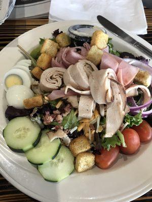 Cobb Salad with Boar's Head Ham & Turkey.