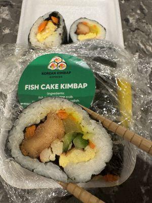 Fish cake kimbap