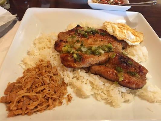 Asian grilled Pork Chop. The flavor is so good!