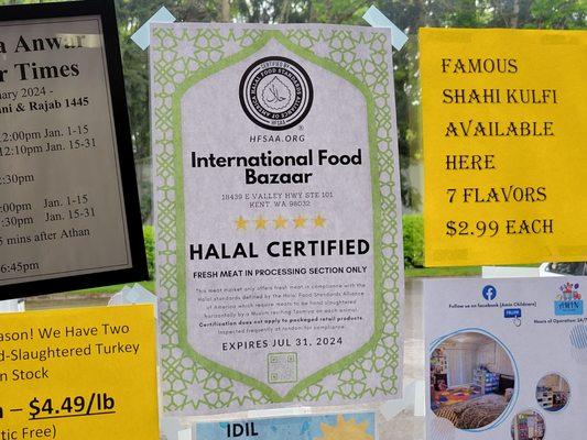 Halal Certified from the highest authorities.